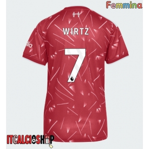 Liverpool Florian Wirtz #7 Prima Maglia Femmina 2026-27 Manica Corta